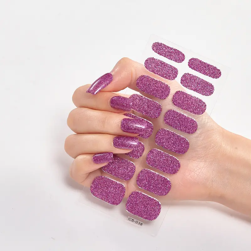 Glitter Nagelstickers | 5 vellen + GRATIS drooglamp twv € 14,95